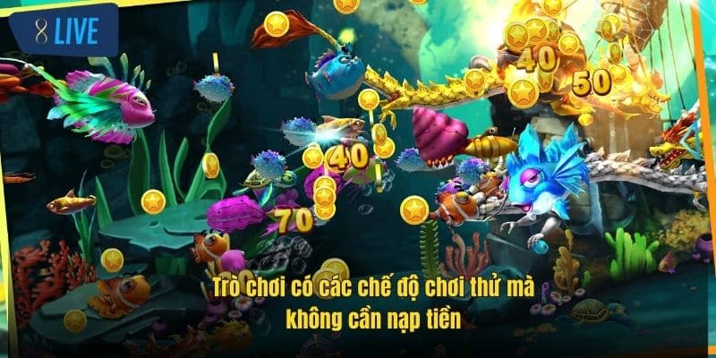 Bắn Cá Miễn Phí 8Live – Thách Thức Săn Thưởng Siêu Hấp Dẫn 3 tro-choi-co-cac-che-do-choi-thu-ma-khong-can-nap-tien